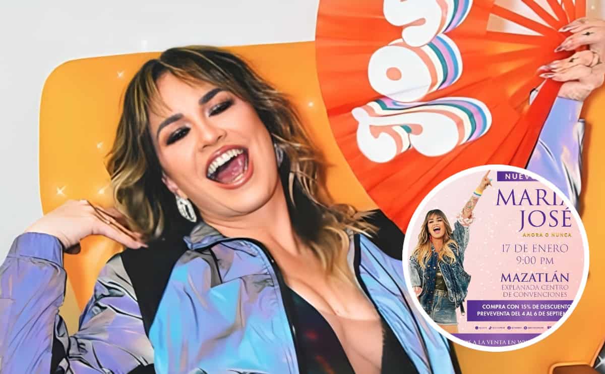 María José en concierto en Mazatlán: aprovecha 15% de descuento en boletos hasta el 6 de septiembre