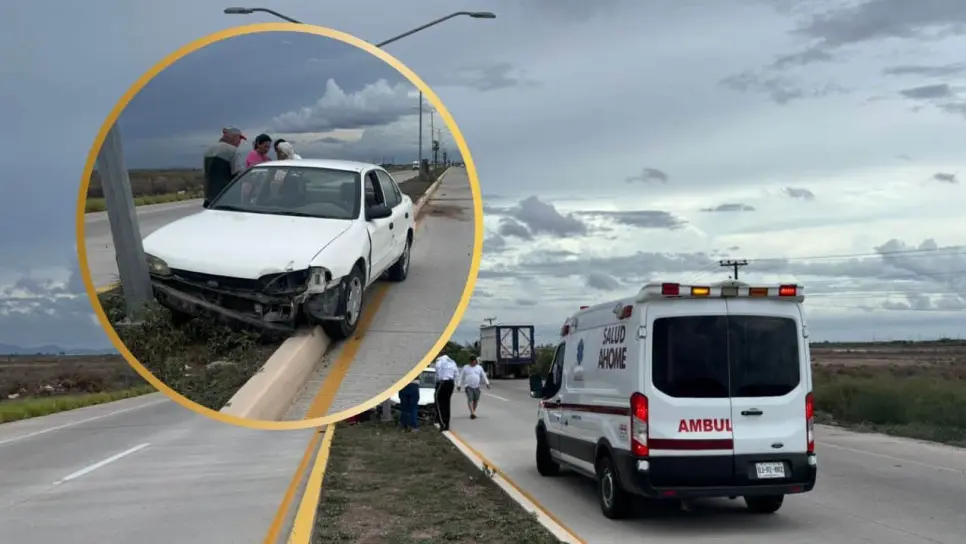 Abuelitos de 80 y 86 años chocan en la carretera Los Mochis-Topolobampo, terminan lesionados Abuelitos de 80 y 86 años chocan en la carretera Los Mochis-Topolobampo, terminan lesionados