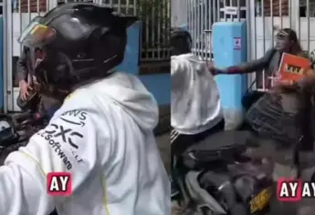 Momento exacto en que le roban a turista mexicano frente a la casa Yo soy Betty, la fea | VIDEO