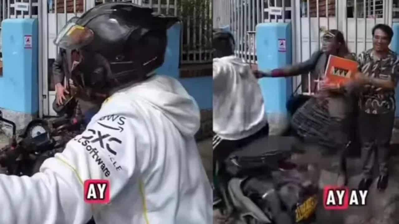 Momento exacto en que le roban a turista mexicano frente a la casa Yo soy Betty, la fea | VIDEO