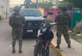 Marinos localizan y aseguran 3 motocicletas con reporte de robo en Mazatlán