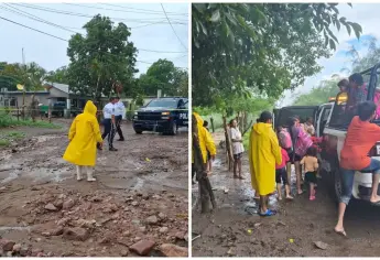 Suman 47 personas evacuadas en Higuera de Zaragoza por las inundaciones causadas por Lorena