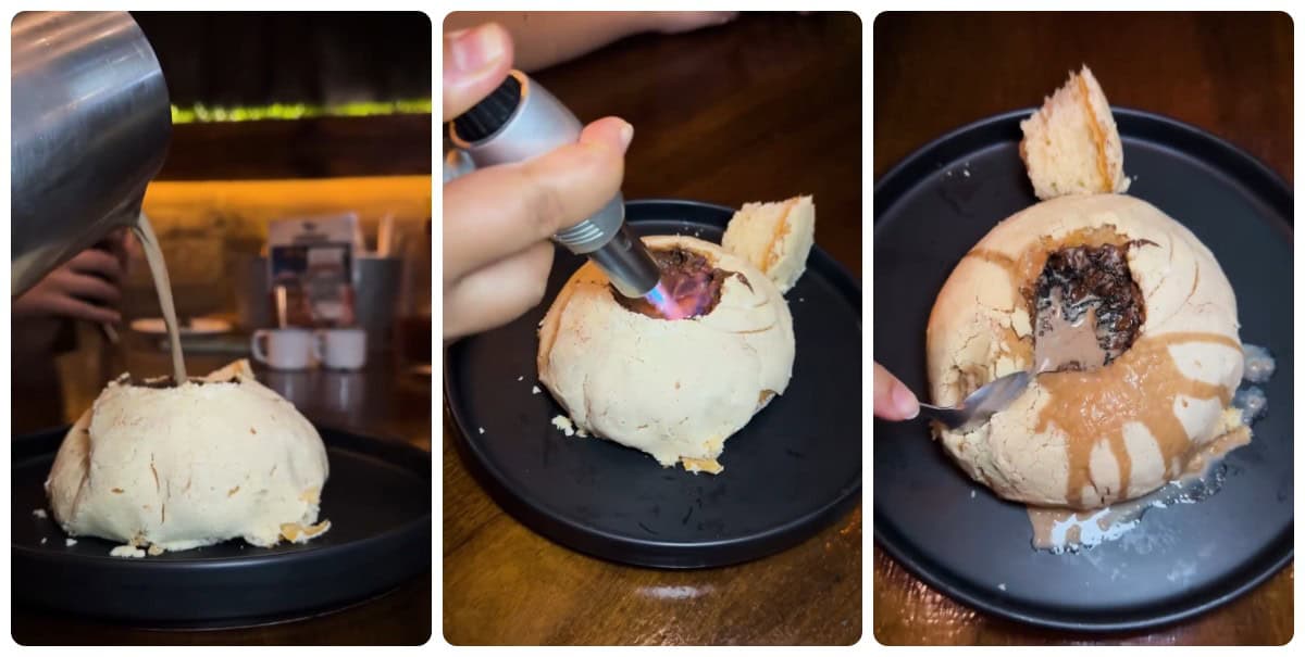Concha rellena de chocolate, ¿ya la probaste?; ideal para los días lluviosos Concha rellena de chocolate, ¿ya la probaste?; ideal para los días lluviosos