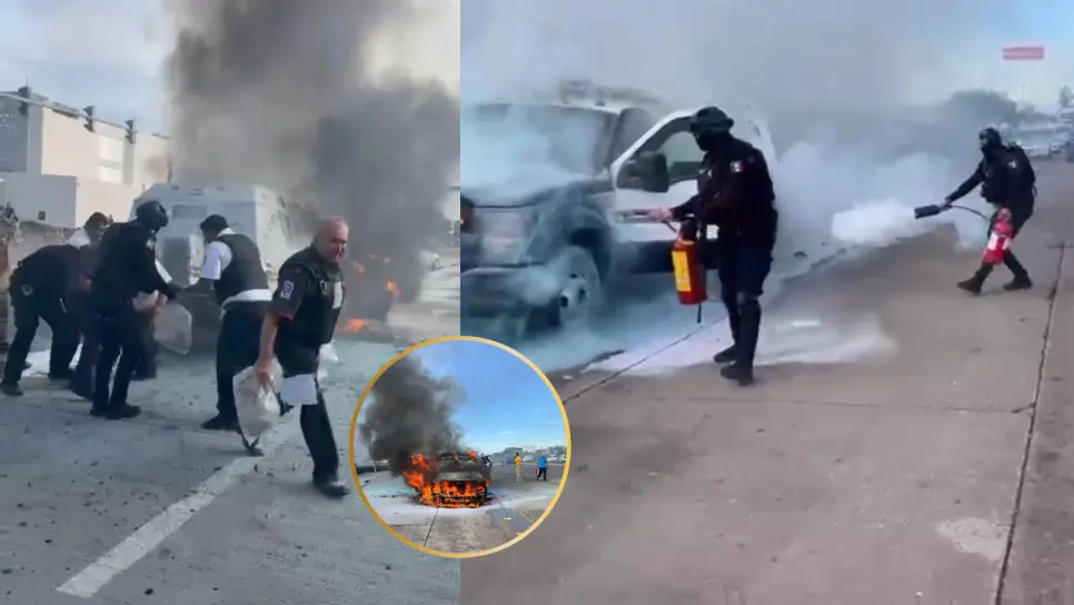 Policías del GOTE consiguen 18 extintores y junto con PC Estatal, evitan que se quemen 16 millones en Los Mochis Policías del GOTE consiguen 18 extintores y junto con PC Estatal, evitan que se quemen 16 millones en Los Mochis