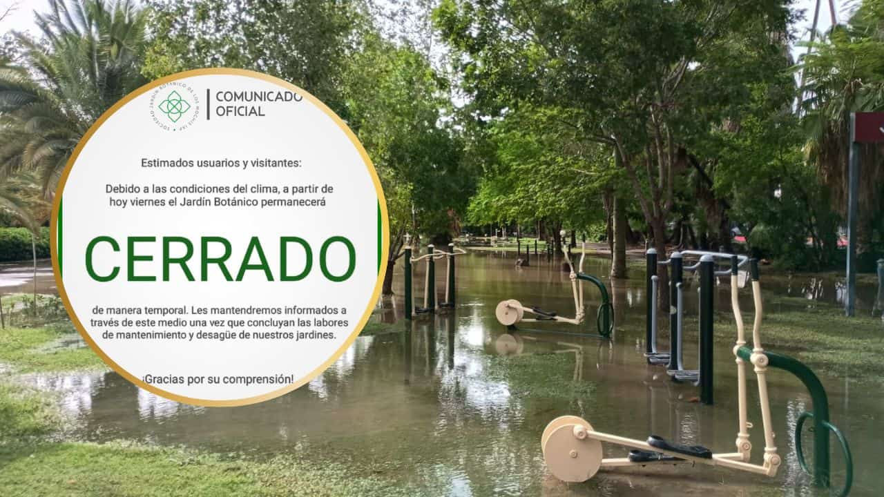 Parque Sinaloa de Los Mochis cierra temporalmente por inundaciones tras fuertes lluvias Parque Sinaloa de Los Mochis cierra temporalmente por inundaciones tras fuertes lluvias