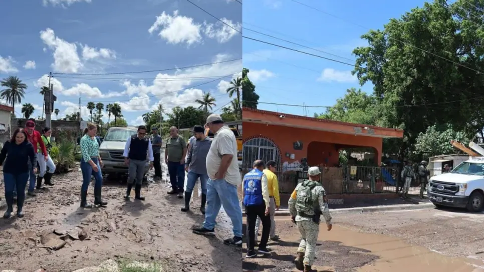 Director de Protección Civil en Sinaloa supervisa afectaciones por Lorena en la zona norte