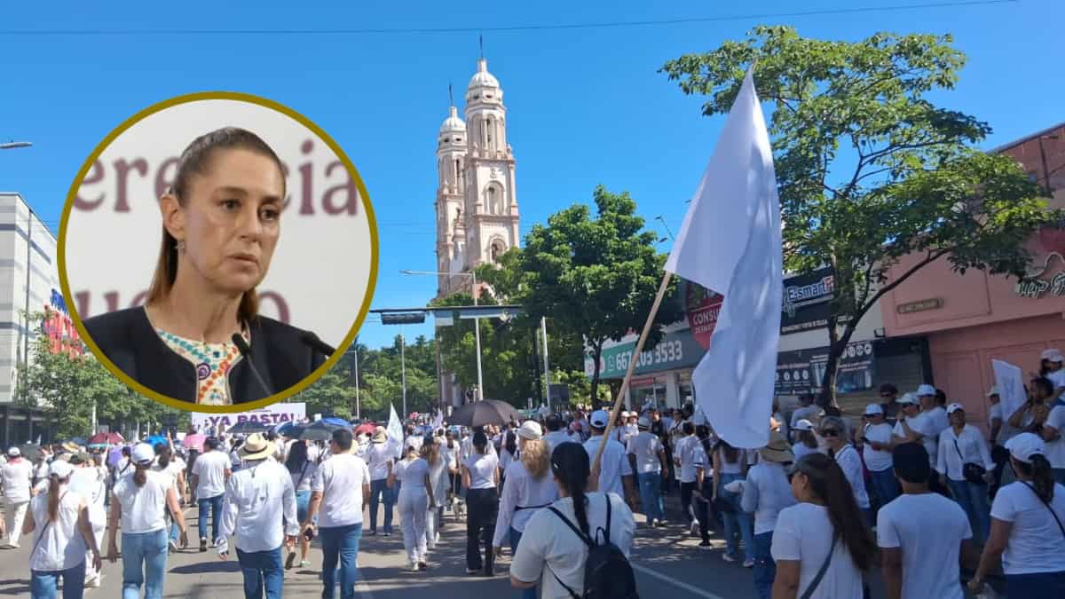 Vamos a seguir trabajando hasta pacificar Sinaloa, Claudia Sheinbaum a manifestantes Vamos a seguir trabajando hasta pacificar Sinaloa, Claudia Sheinbaum a manifestantes