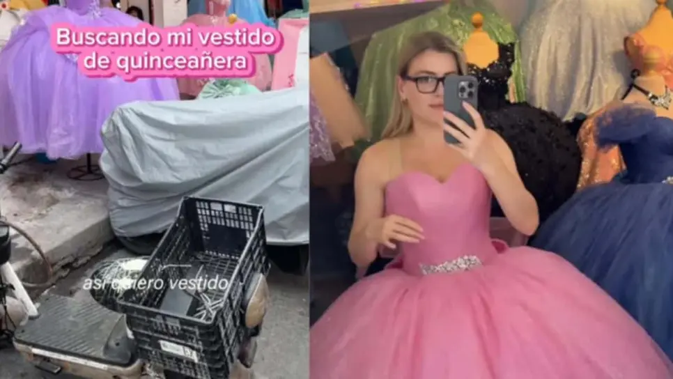 Anastasiia se probó varios vestidos los cuales no fueron de su agrado, hasta que llegó un elegante vestido rosa la cual la conquistó al verlo