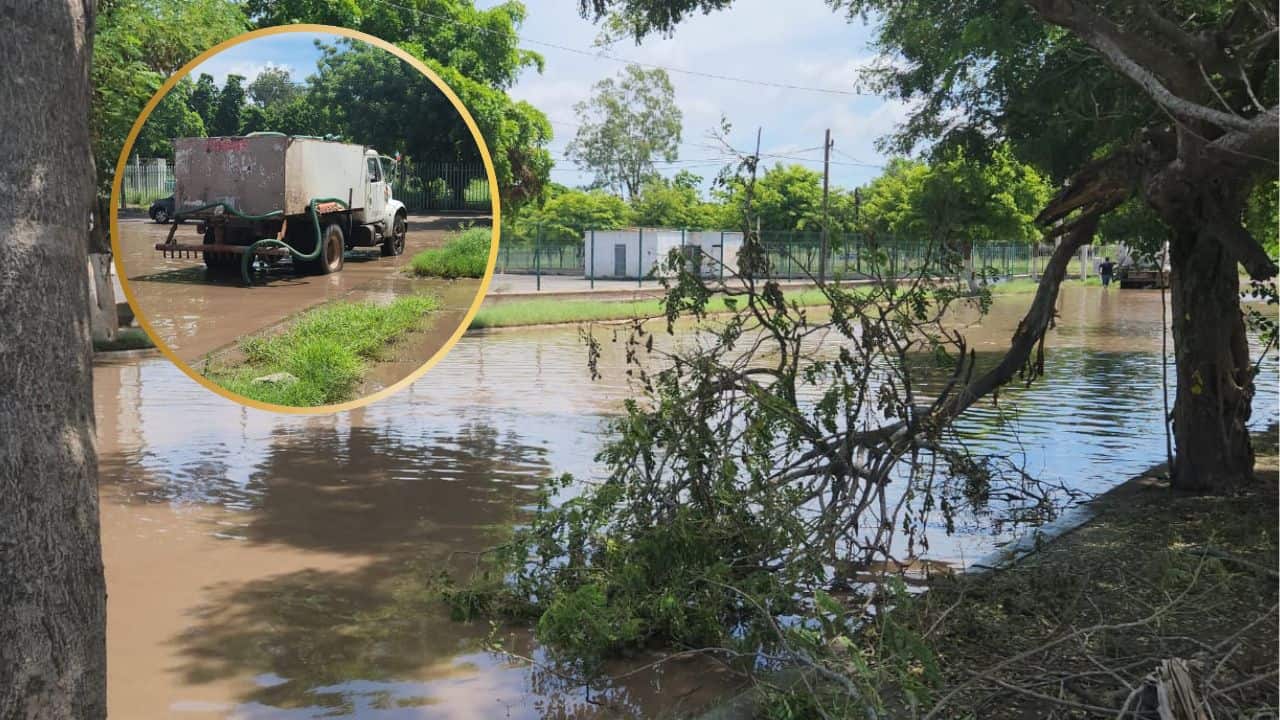 Zonas de Los Mochis siguen inundadas tras el paso de la tormenta tropical Lorena Zonas de Los Mochis siguen inundadas tras el paso de la tormenta tropical Lorena