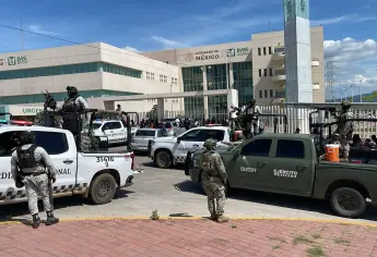 Fuerte operativo tras reporte de gente armada en el Hospital General en Culiacán