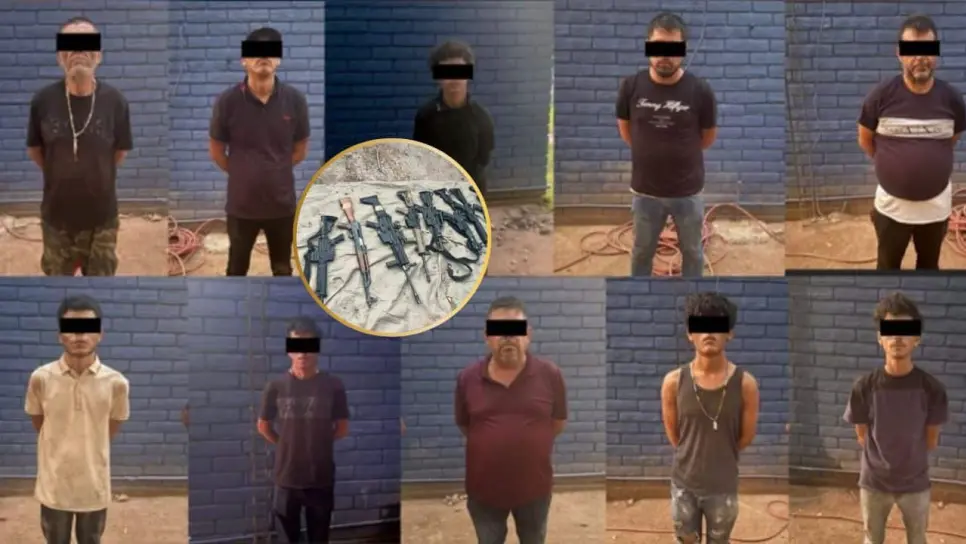 Capturan a 10 sicarios con Cuernos de Chivo, carabinas M4, rifles SCAR, vehículos y municiones en Culiacán Capturan a 10 sicarios con Cuernos de Chivo, carabinas M4, rifles SCAR, vehículos y municiones en Culiacán