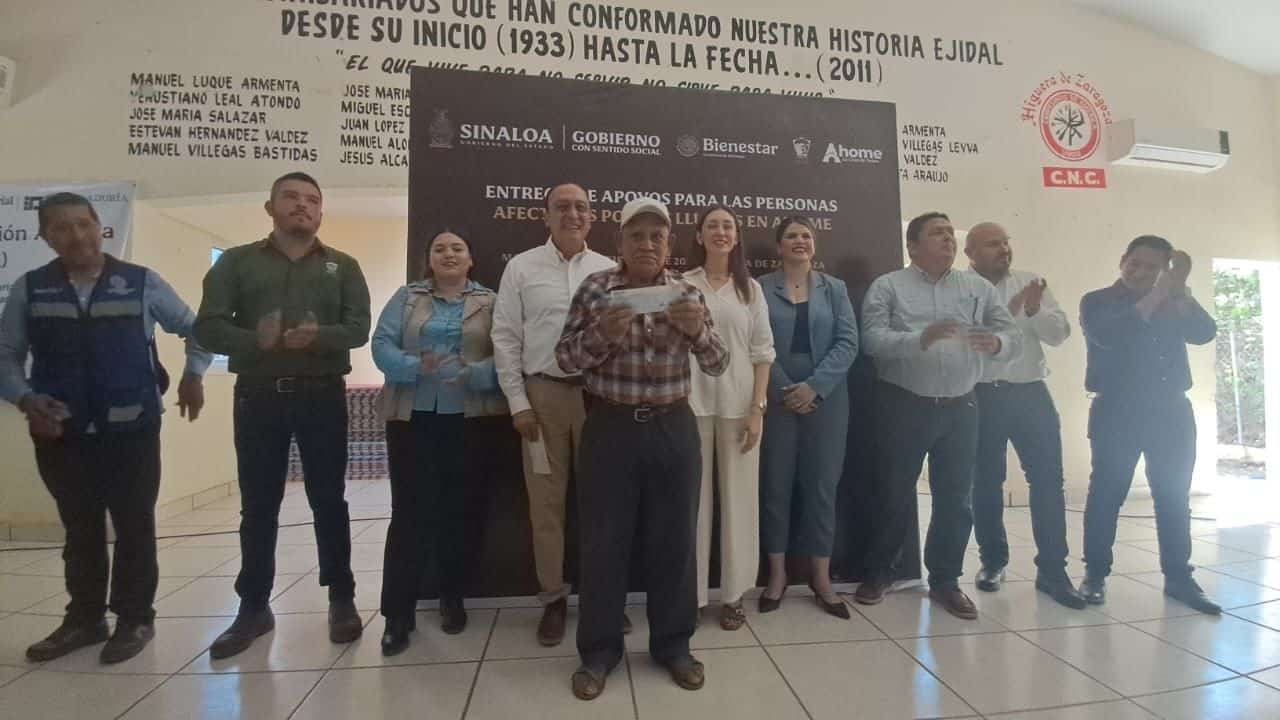 Arranca entrega de apoyos a familias damnificadas por lluvias de “Lorena” en Ahome