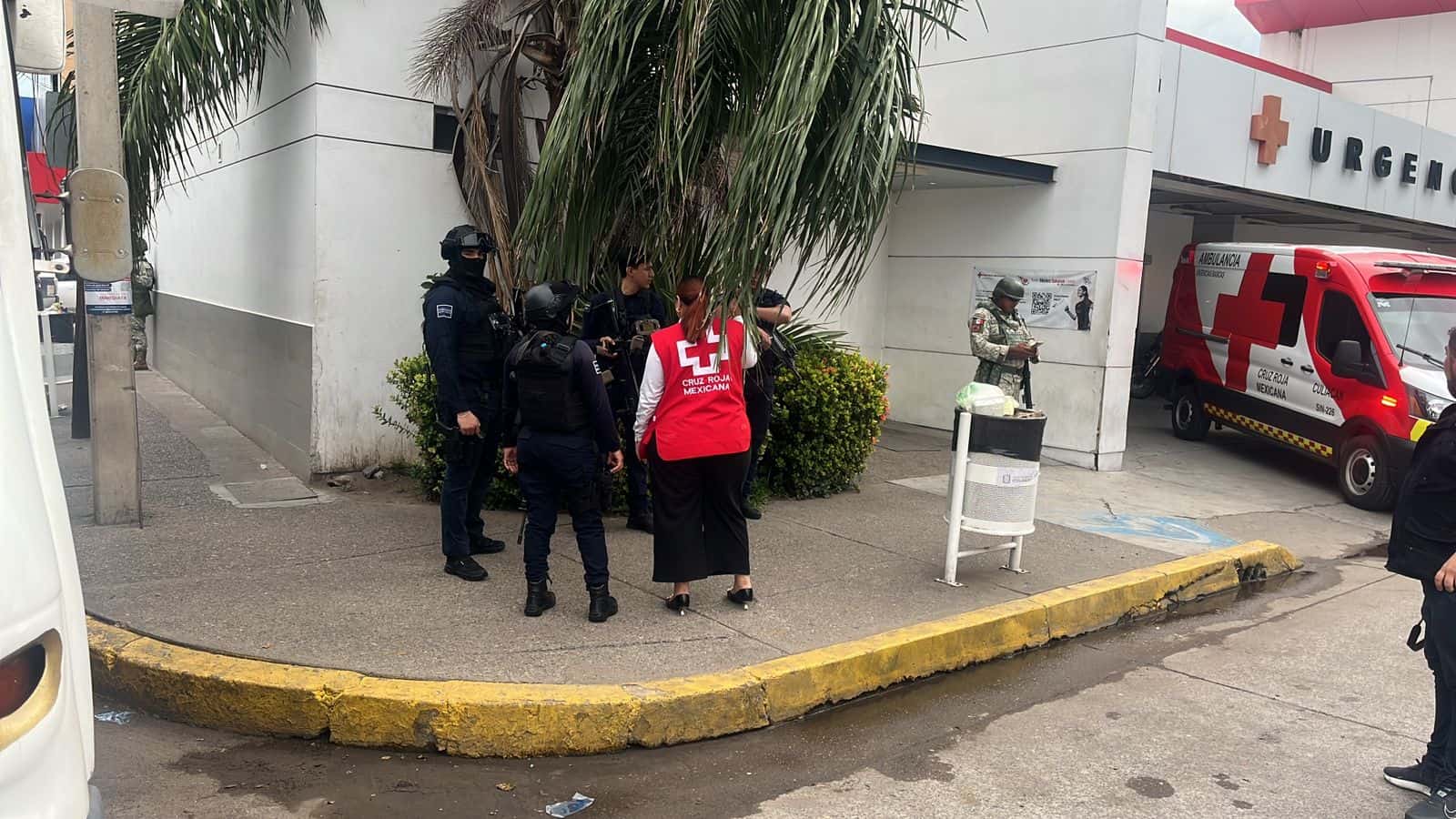 Reportan herido de bala en área de urgencias de la Cruz Roja de Culiacán