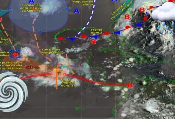 Zona de baja presión en el Pacífico podría convertirse en Mario; Sinaloa espera lluvias intensas