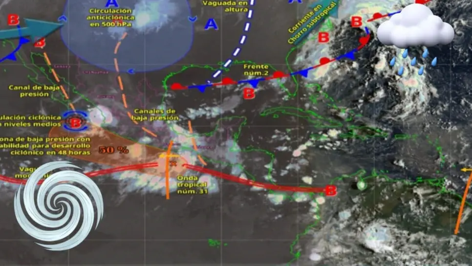 Zona de baja presión en el Pacífico podría convertirse en Mario; Sinaloa espera lluvias intensas Zona de baja presión en el Pacífico podría convertirse en Mario; Sinaloa espera lluvias intensas