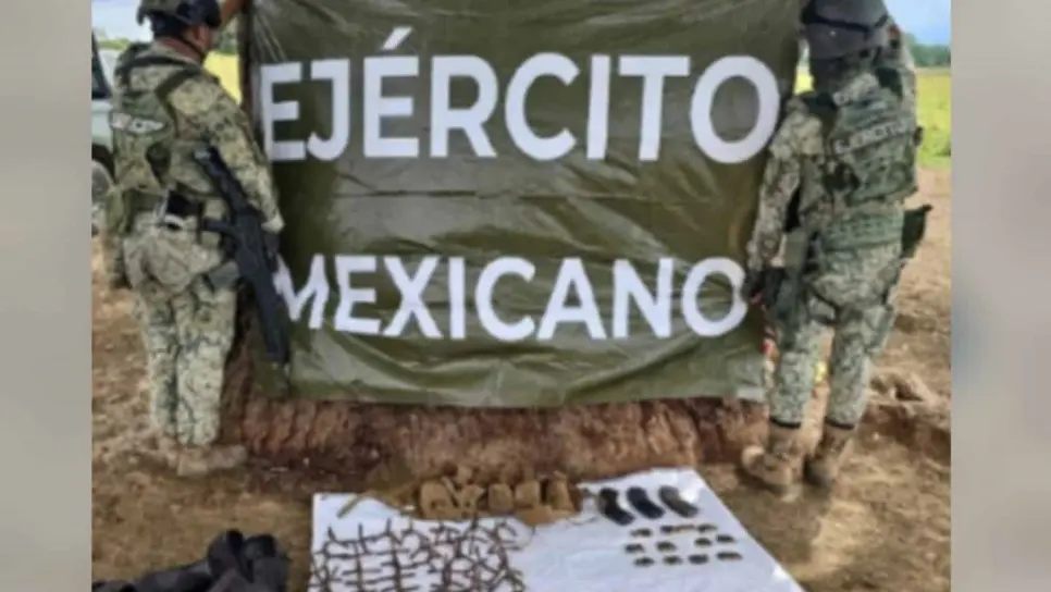 Aseguran artefactos explosivos, cargadores y cartuchos en Navolato Aseguran artefactos explosivos, cargadores y cartuchos en Navolato