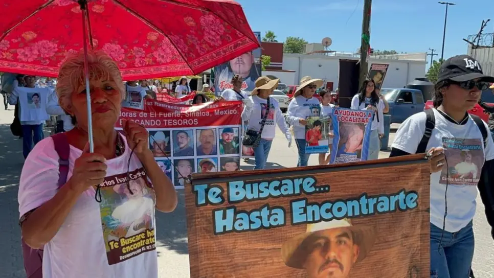 Madres de desaparecidos marchan en El Fuerte; Rastreadoras reportan hasta 50% menos desapariciones en la zona norte