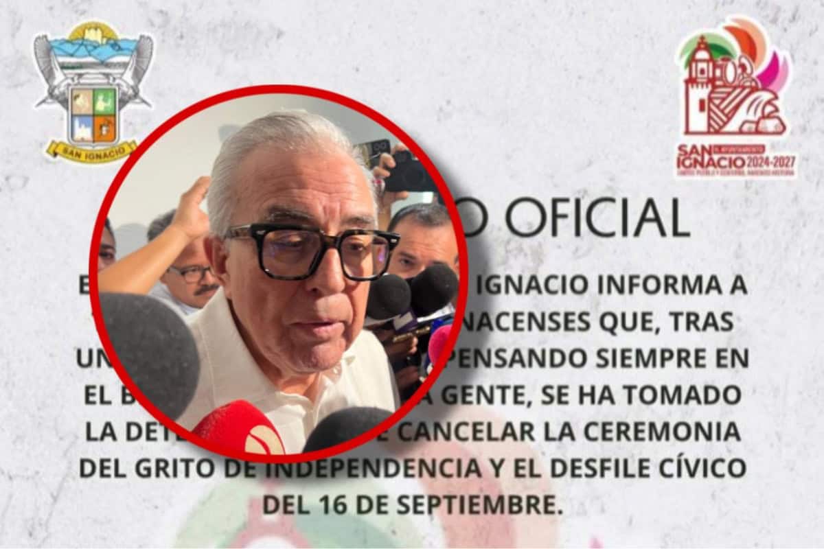 Rocha Moya afirma que en San Ignacio se puede festejar el Grito de Independencia Rocha Moya afirma que en San Ignacio se puede festejar el Grito de Independencia