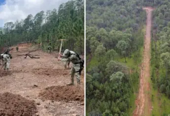 Ejército Mexicano localiza y destruye pista clandestina en los límites de Choix y Morelos, Chihuahua