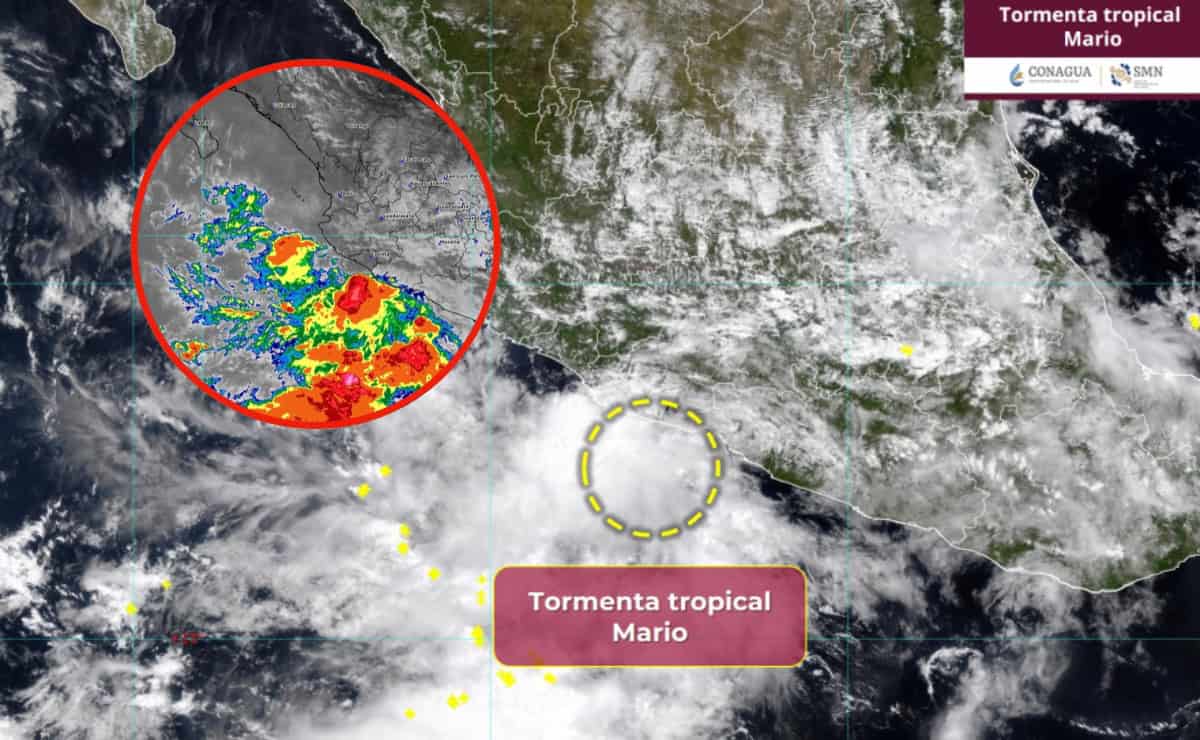 Tormenta Tropical Mario en el Pacífico ¿Se convertirá en huracán?