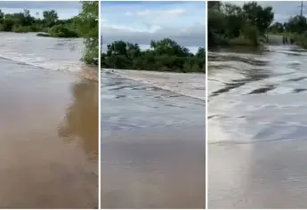 Crecida del arroyo El Caimán deja incomunicadas varias zonas en Sinaloa Municipio ¡No hay paso!