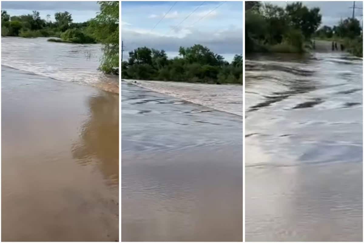 Crecida del arroyo El Caimán deja incomunicadas varias zonas en Sinaloa Municipio ¡No hay paso!