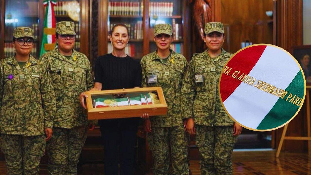Claudia Sheinbaum lista para dar el Grito de Independencia con banda presidencial bordada por mujeres militares