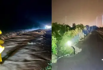 Lluvias provocaron socavones tras crecida de ríos y arroyos en Mocorito