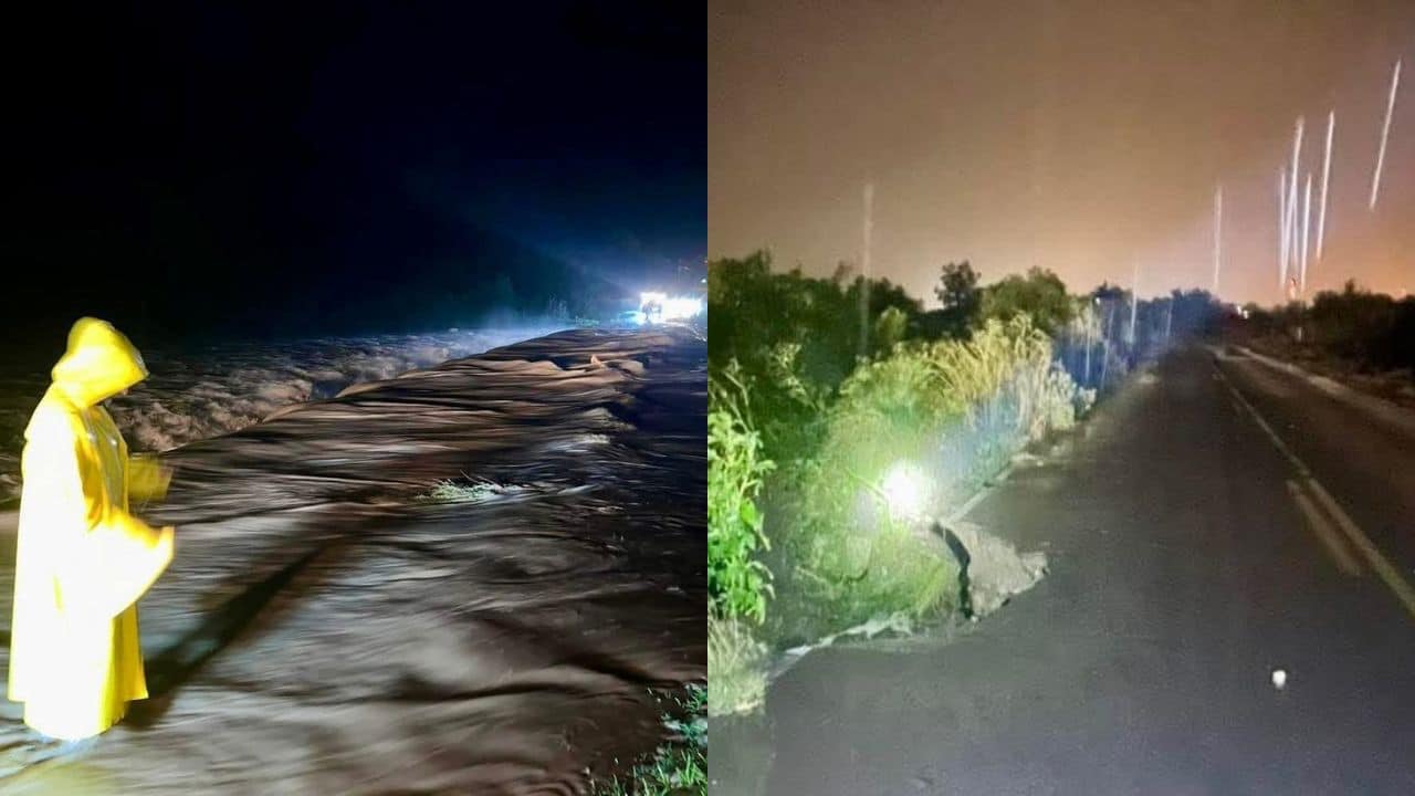 Lluvias provocaron socavones tras crecida de ríos y arroyos en Mocorito