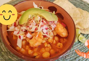 Pozole de camarón, una receta muy peculiar e ideal para este mes patrio
