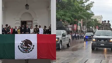 Con desfile conmemoran el 215 Aniversario del Inicio de la Independencia de México, en Culiacán