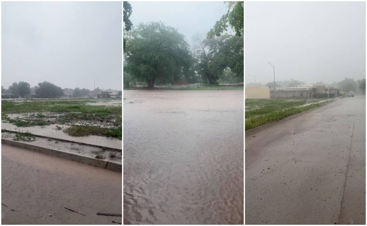 Tormenta sorprende con fuertes lluvias en Los Mochis 