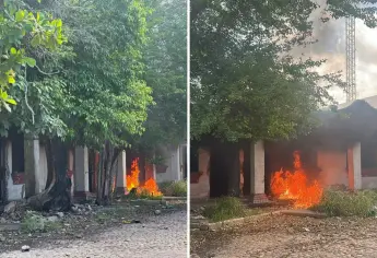Se incendia hotel Real Posada abandonado en Los Mochis