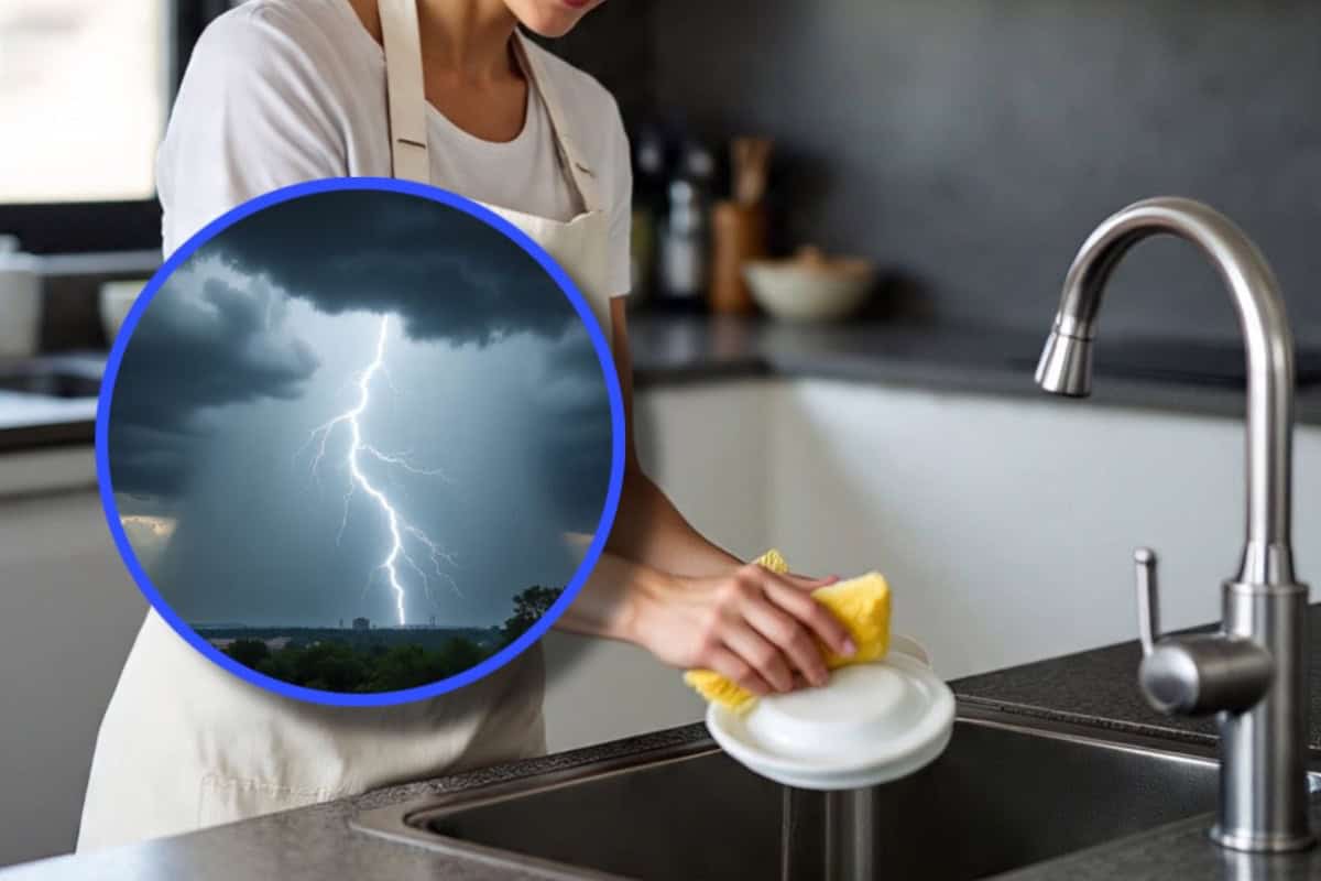 Lavar trastes con plena tormenta puede ser muy peligroso; Protección Civil explica la razón