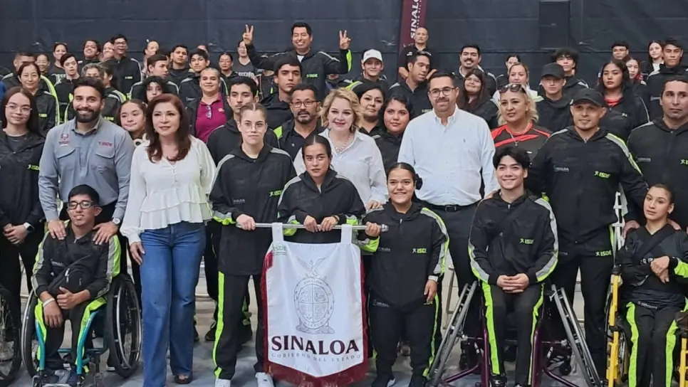 FOTO: Eneyda Rocha Abandera a la Delegación Sinaloa rumbo a la Paralimpiada Nacional 2025