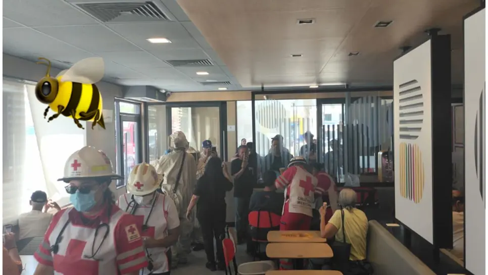 Los afectados fueron atendidos en el lugar