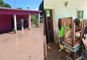 Se desborda arroyo Cuatro Vientos y afecta 17 viviendas en Guasave