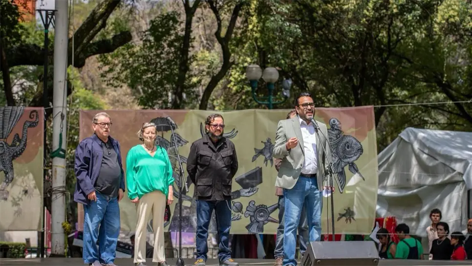 Durante su participación, el Presidente Municipal, Juan de Dios Gámez Mendívil destacó la importancia de la cultura como motor de desarrollo y cohesión social