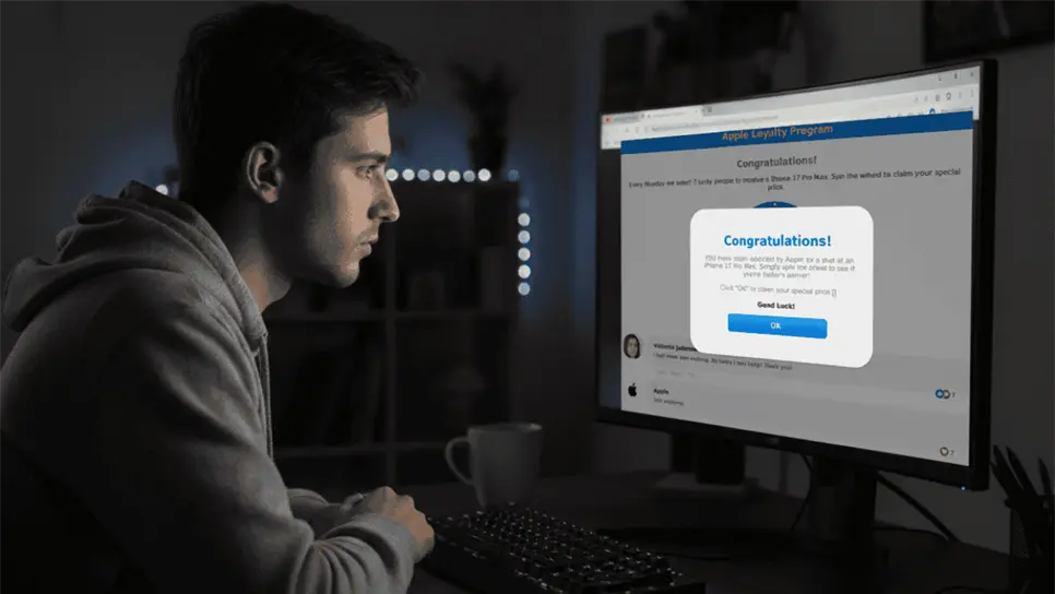 Algunos sitios intentan hacerte creer que ganaste un iPhone para robar tus datos. (FOTO: Gemini).