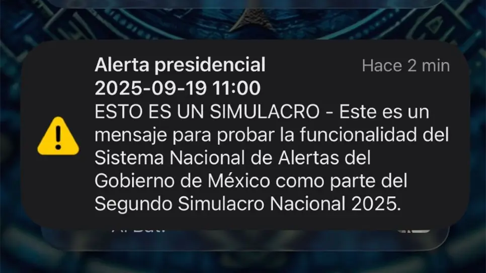 Simulacro Nacional 2025: Así sonó la alerta en celulares de México
