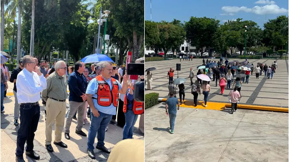 FOTO: Palacio de Gobierno participa en el Simulacro Nacional 2025