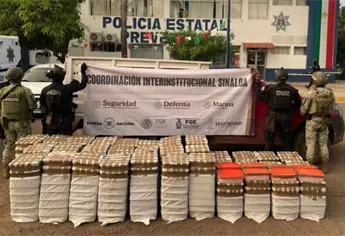 Militares recuperan camioneta robada en Culiacán con más de mil kilos de metanfetamina en su interior