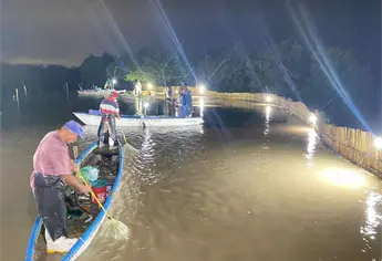 Pescadores reportan capturas de 5 kilos de camarón en El Ostial, Mazatlán 