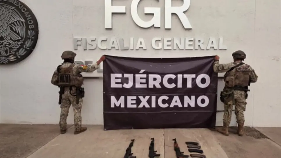 Militares aseguran varias armas en la sindicatura de Tepuche de Culiacán