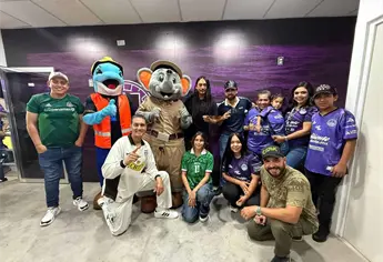 El estadio El Encanto de Mazatlán presenta sus mascotas Fanty y Me Encanto