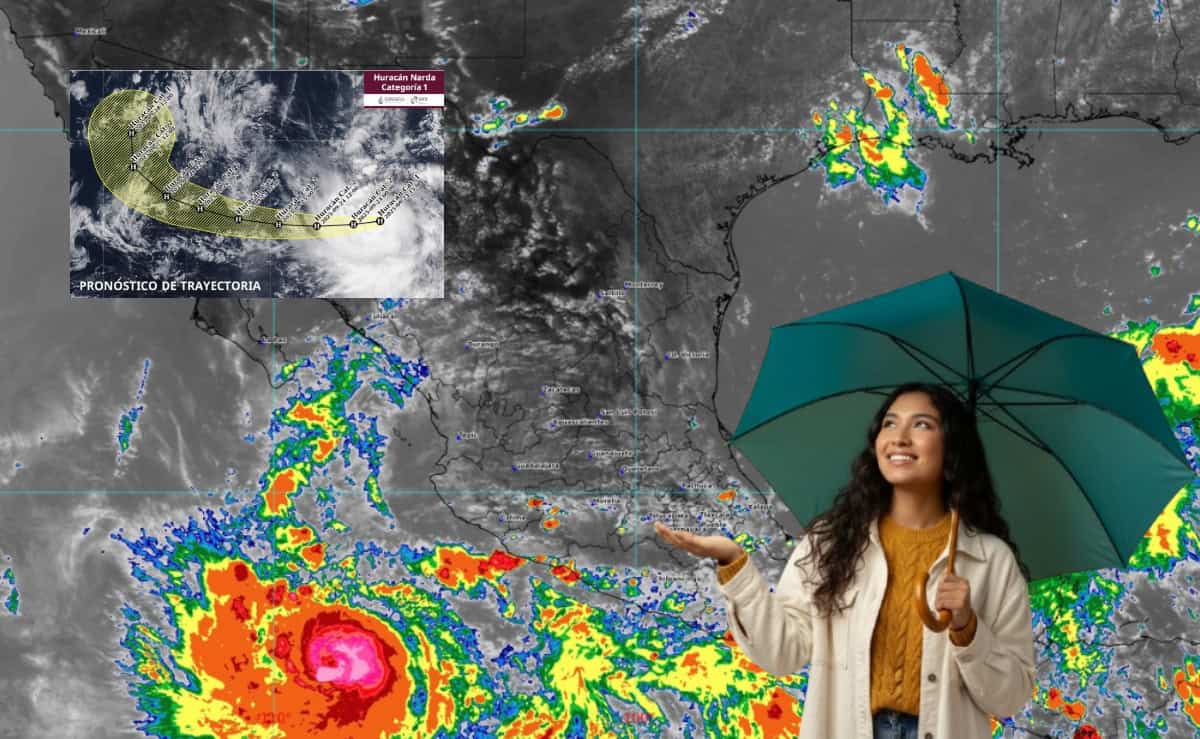 Narda y onda tropical 34 provocarán fuertes lluvias esta semana en estos estados