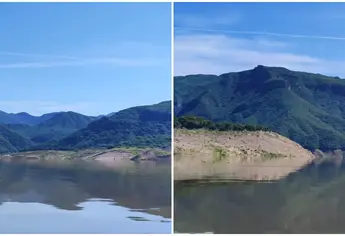 Así de impresionante luce la presa Huites en Choix al 58.1% de su capacidad