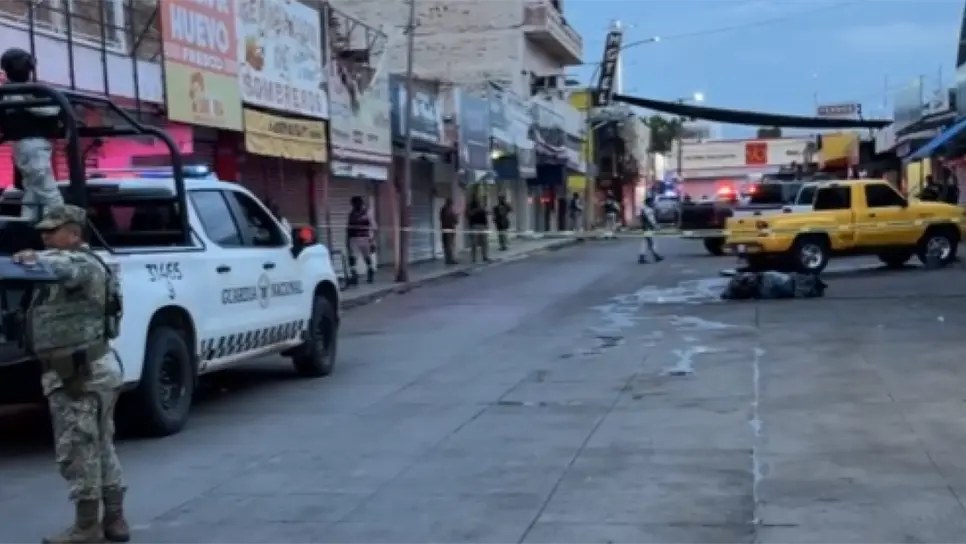 Elementos de la Guardia Nacional acordonaron el área. (FOTO: Ángel Beltrán).