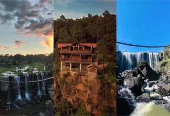 Cabañas Mil Diez: cascadas y puente colgante a 2 horas de Mazatlán