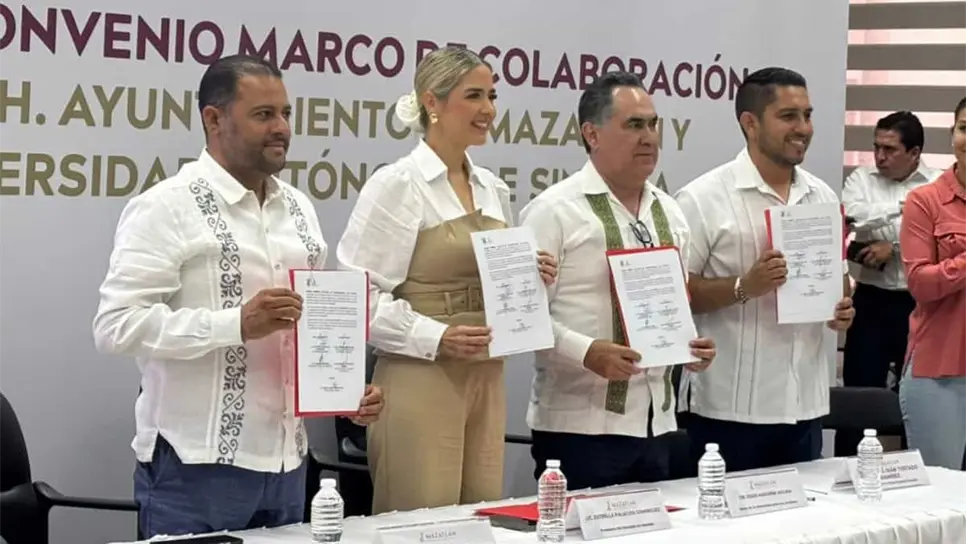 FOTO: Ayuntamiento de Mazatlán y UAS firman convenio de colaboración en beneficio de la comunidad y estudiantes